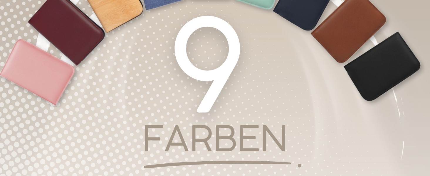 Набір для манікюру та педикюру marQus Solingen - 12 предметів у шкіряному етиулю, повний комплект для догляду за руками та ногами, блакитний