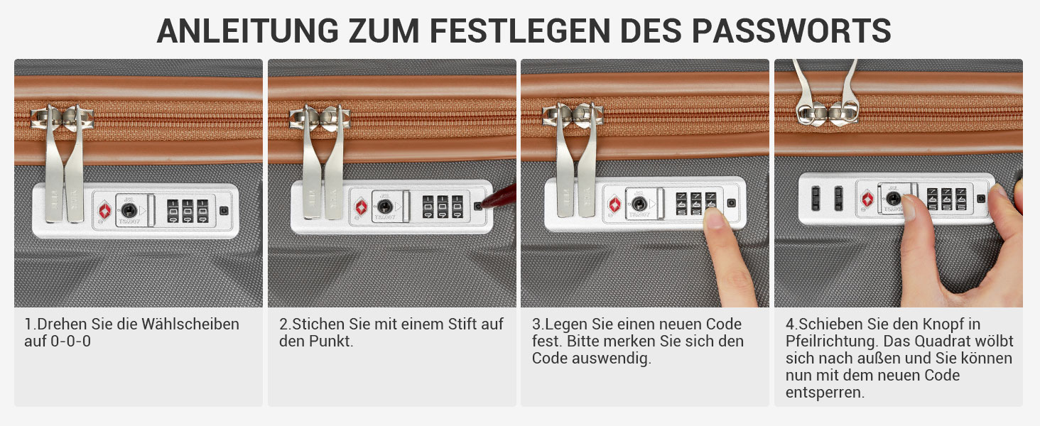 Чохол валіза British Traveller Hartschalenkoffer Groß, 74.5 x 49 x 30.5 см, сірий, з TSA-замком та 4 колесами для подорожей та бізнесу