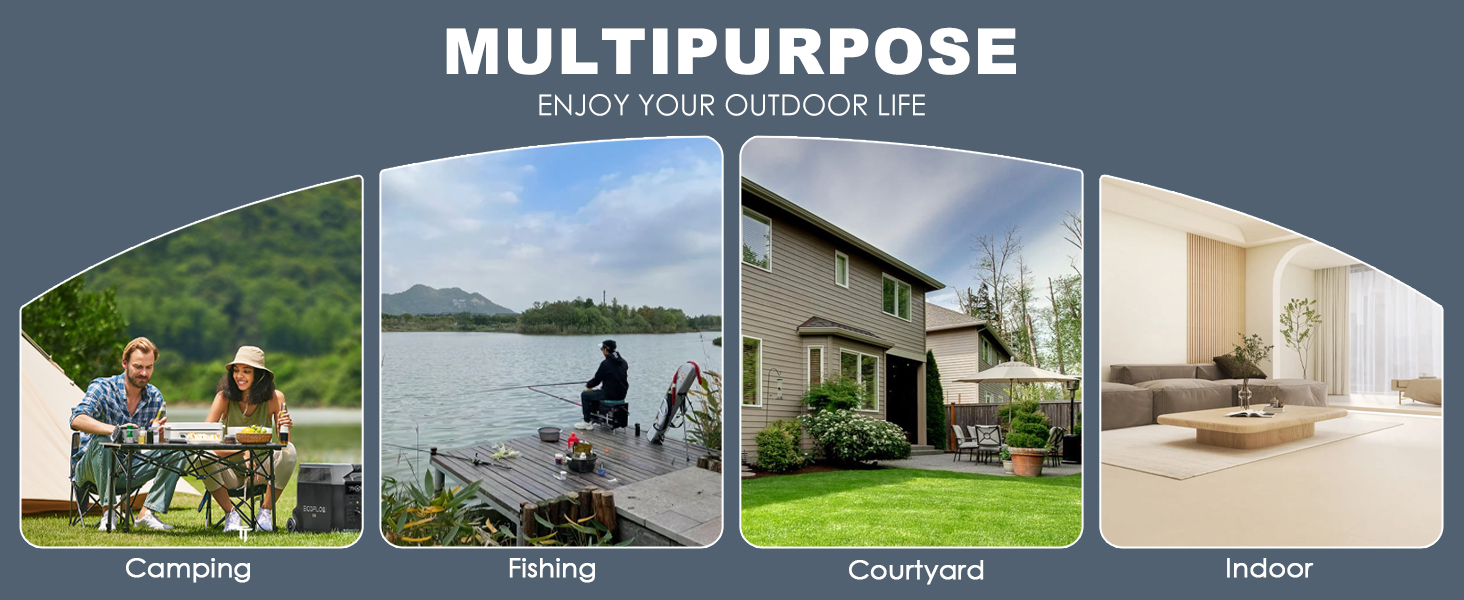 Кемпінговий стілець складний (200 кг) з подушкою 6 см - великий, для риболовлі, кемпінгу, саду та фестивалів - міцний, з бічними кишенями та сумкою для перенесення, чорно-сірий