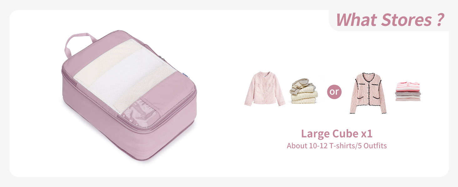 Набір органайзерів для валізи Narwey (5 шт.) - компресійні куби для подорожей, аксесуари для валізи