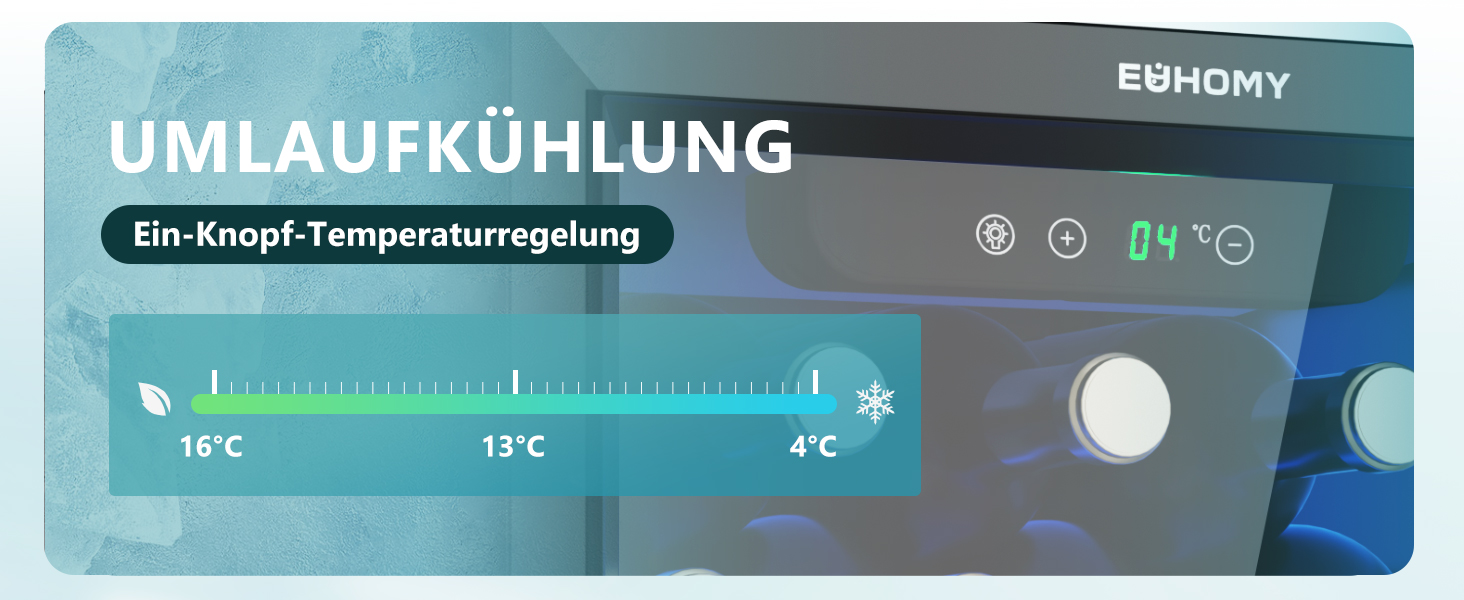 Міні-холодильник EUHOMY для напоїв на 55 банок, чорний, 36L, з дверцятами з прозорого скла, LED-підсвітка, тихий (43dB), для офісу, кімнати, бару