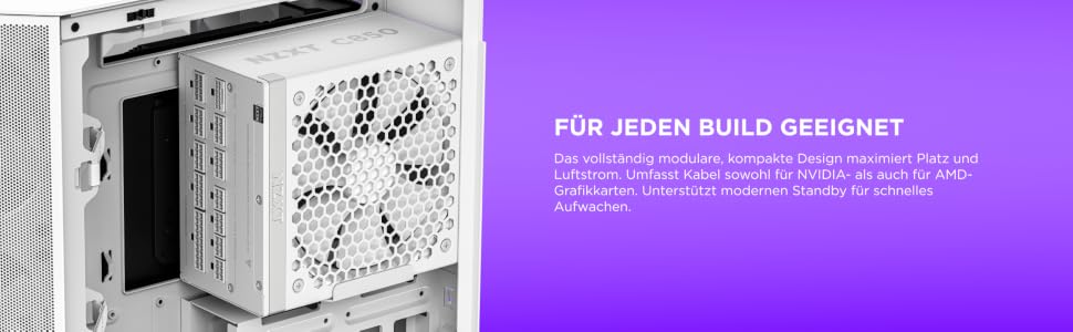 Блок живлення NZXT C850 Gold ATX 3.1, 850 Вт, повністю модульний, 80 Plus Gold, чорний