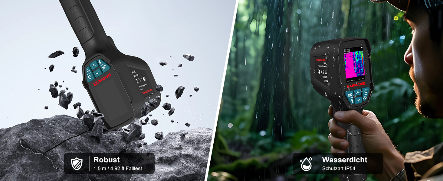 Тепловізор HANMATEK Ti240 для виявлення температурних аномалій та полювання: роздільна здатність 240x240, діапазон температур -68°F до +752°F, акумулятор