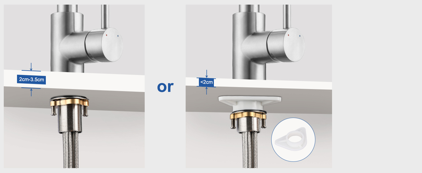 Висувна кухонна змішувач з душем, 360° поворот, нержавіюча сталь, 2 режими струменя, кухонна змішувач преміум-класу, сріблястого кольору