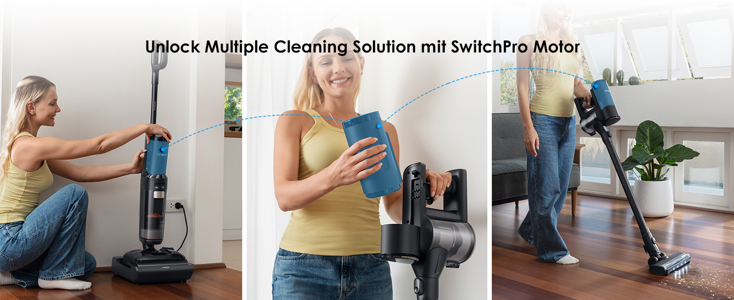 Вертикальний миючий пилосос Tineco Floor ONE S7 Stretch з функцією FlashDry та DualBlock