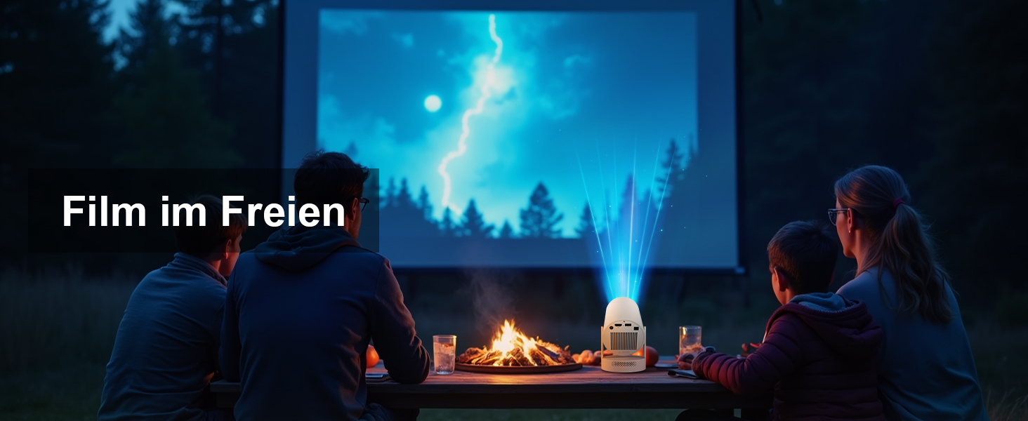 Портативний проєктор 4K з Wi-Fi 6/BT5.0, 170 ANSI люмен, Android 11 (HY300Plus)