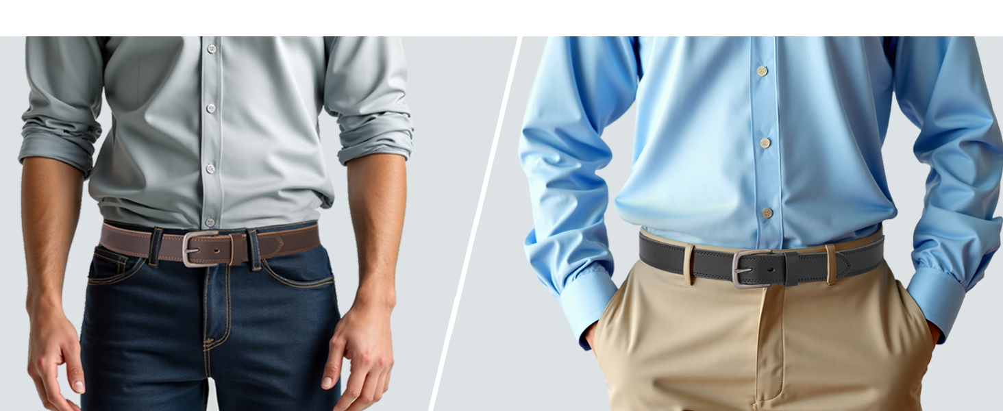 Чоловічий шкіряний ремінь BELTER 38 мм з подарунковою коробкою, коричневий. Підходить для розміру талії 32W-35W (довжина 105 см)