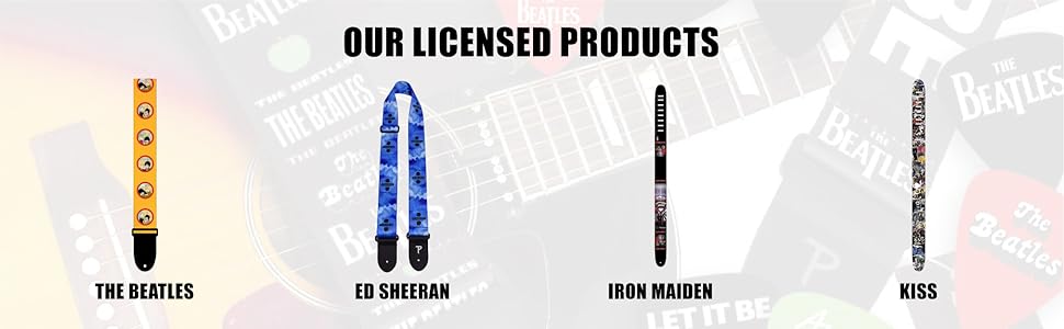 Гітарний ремінь Perri's Leathers Pink Floyd Dark Side of the Moon - Офіційний ліцензований продукт, поліестер, регульований, для акустичної/басової/електрогітари, з Канади