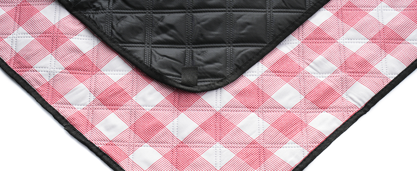 Плед для пікніка Oak & Tea 200x200 см, водонепроникний, ізолюючий, червоний. XXL килимок для пляжу, кемпінгу, відпочинку на природі з міцного Оксфорду