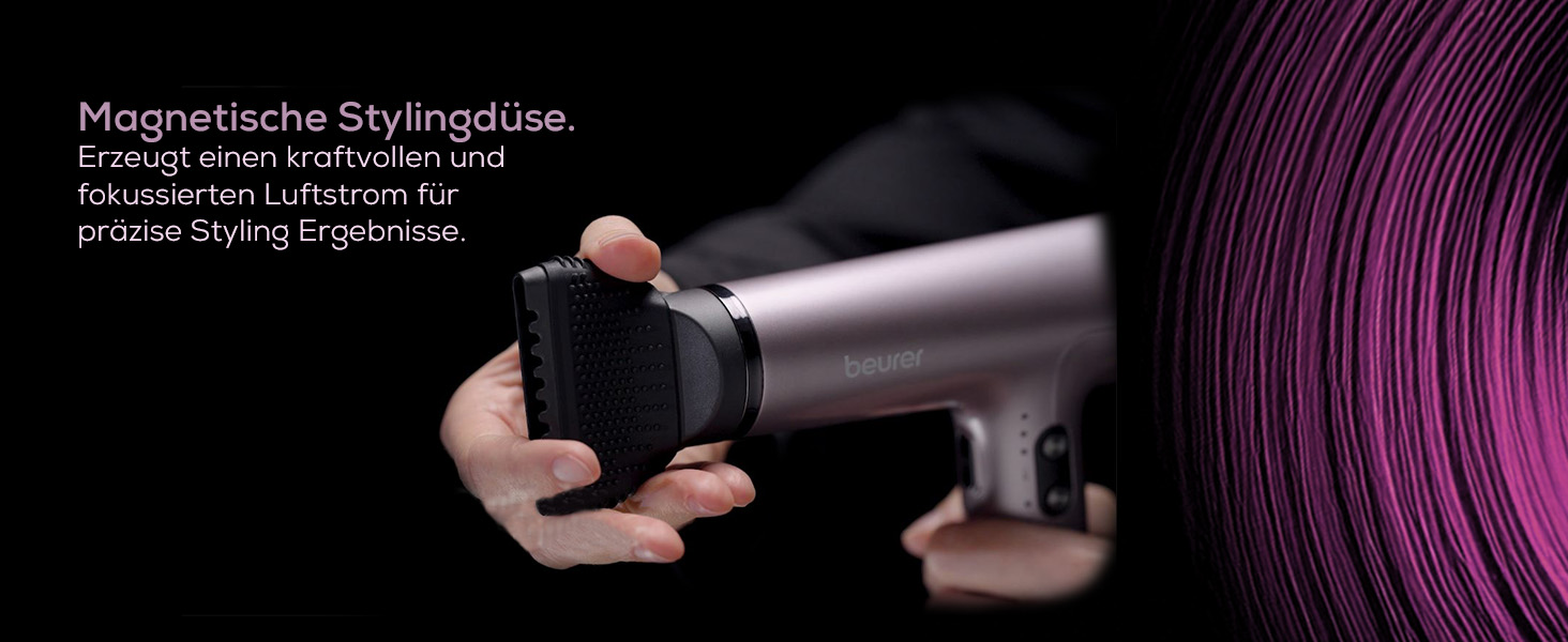 Фен Beurer HC 100 Excellence: потужний цифровий мотор, швидке сушіння, іонізація, дифузор, тиха робота