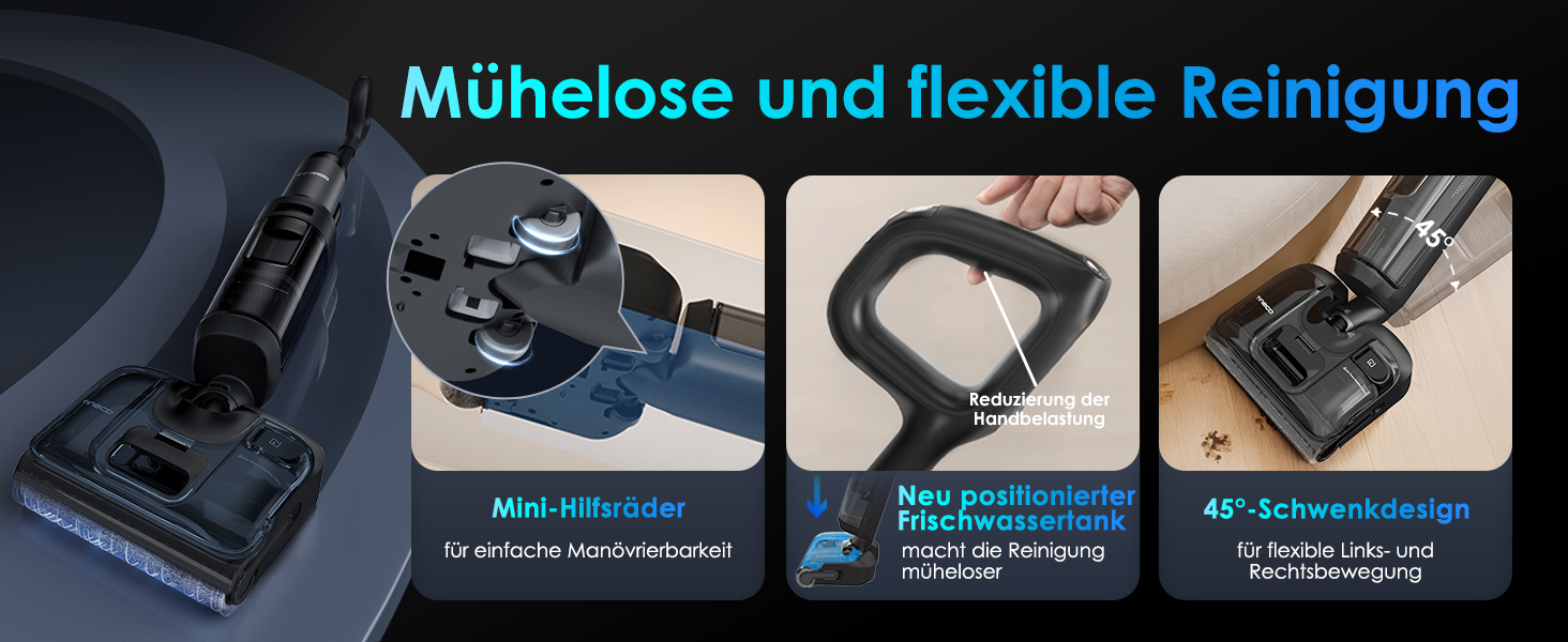 Вертикальний миючий пилосос Tineco Floor ONE S7 Stretch Ultra з функцією FlashDry та системою DualBlock