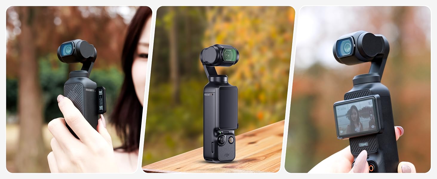 Набір магнітних фільтрів JJC 6в1 для DJI Osmo Pocket 3: ND8, ND16, ND32, ND64, ND256 та CPL поляризаційний фільтр для екшн-камери