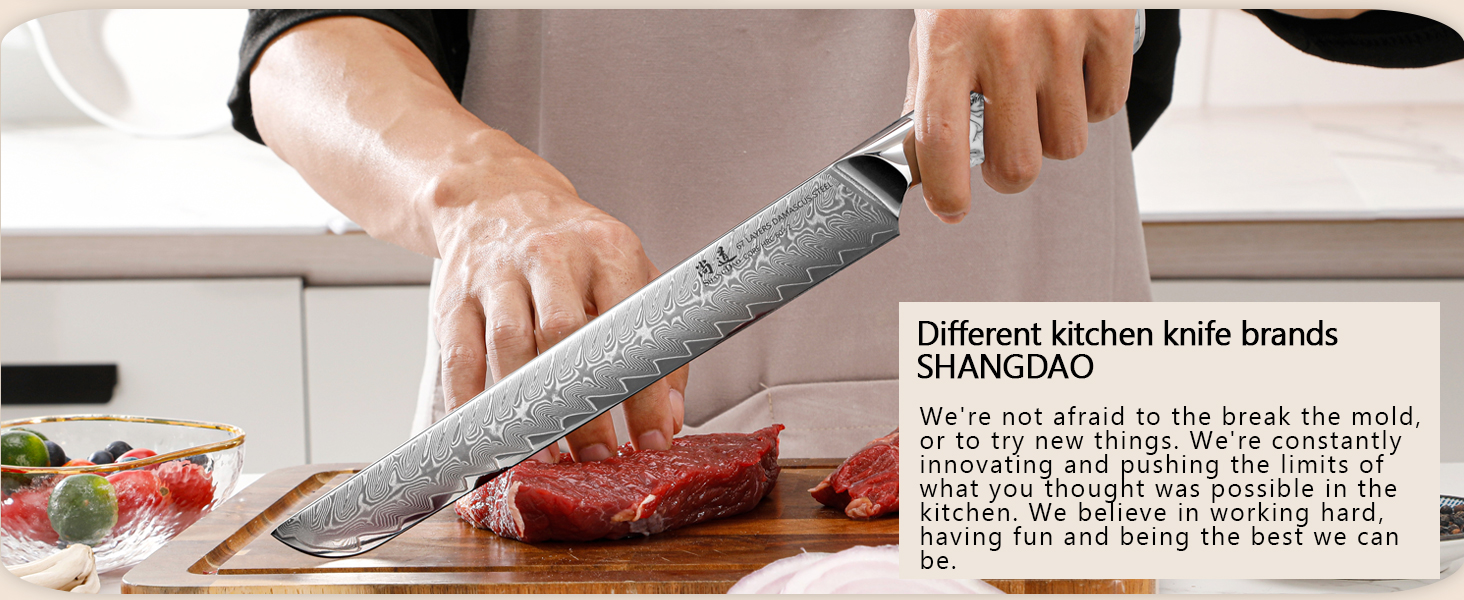 Японський ніж SHANGDAO Kiritsuke 20 см, 67 шарів сталі, ніж для суші та нарізки, професійний ніж для кухні