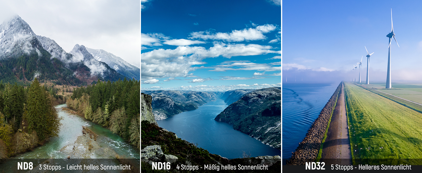 Набір фільтрів ND та CPL NEEWER для DJI Mini 4 Pro: 6 шт. (ND8, ND16, ND32, ND64, ND128, CPL)