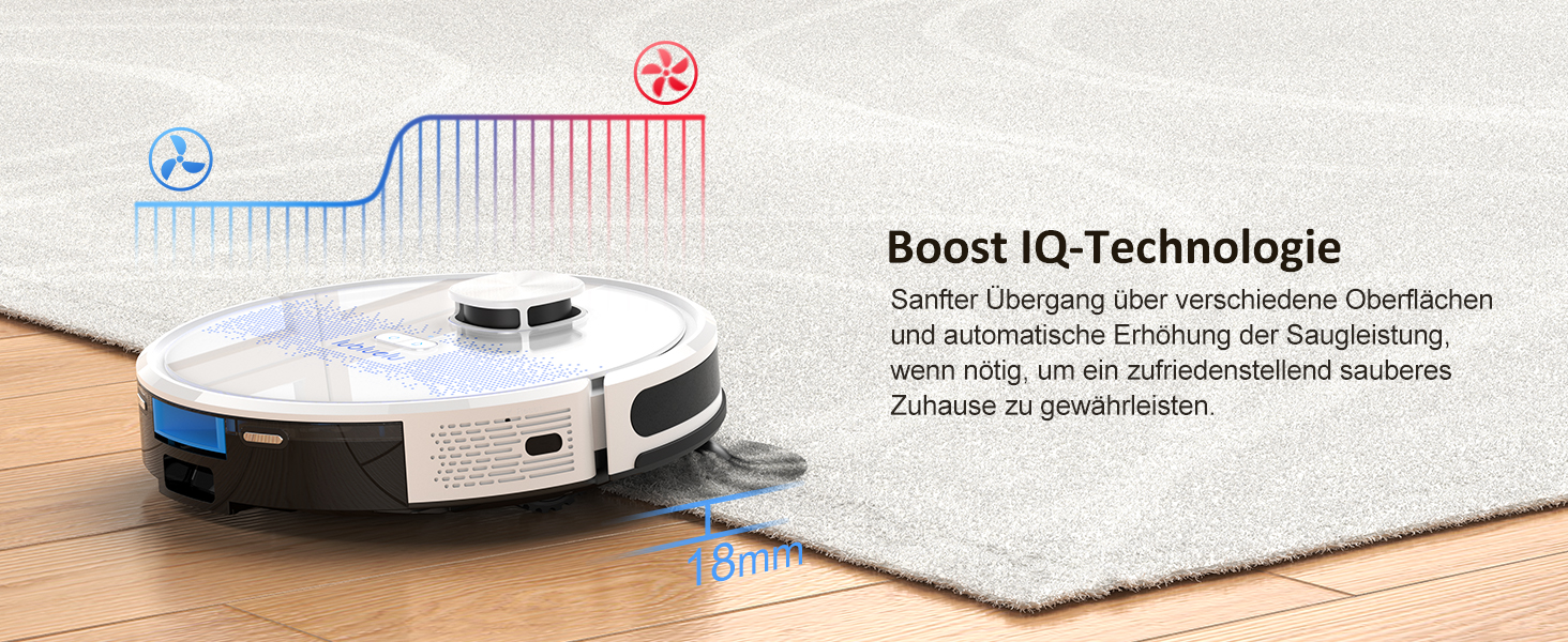 Робот-пилосос Lubluelu SL60D з функцією миття, 4500Pa, лазерна навігація, керування через додаток, для тварин, килимів, твердих підлог, білий