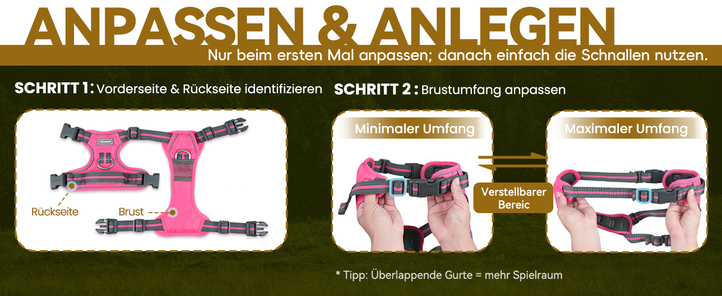 Шлейка для собак VIVAGLORY Easewalk, анти-тяга, для тренувань та прогулянок, з ручкою, анти-тяга для цуценят, XS, фіолетовий (25-51 см окружність грудної клітки)