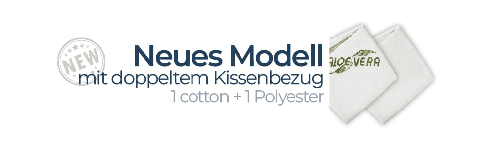 Подушка для сну з піни Memory Foam 15 см, для сну на боці, Aloe Vera, для дорослих, виготовлена в Італії