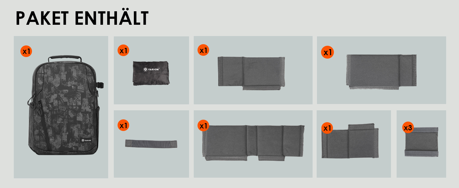 Рюкзак для фотокамери TARION: водонепроникний, з відділенням для ноутбука 14