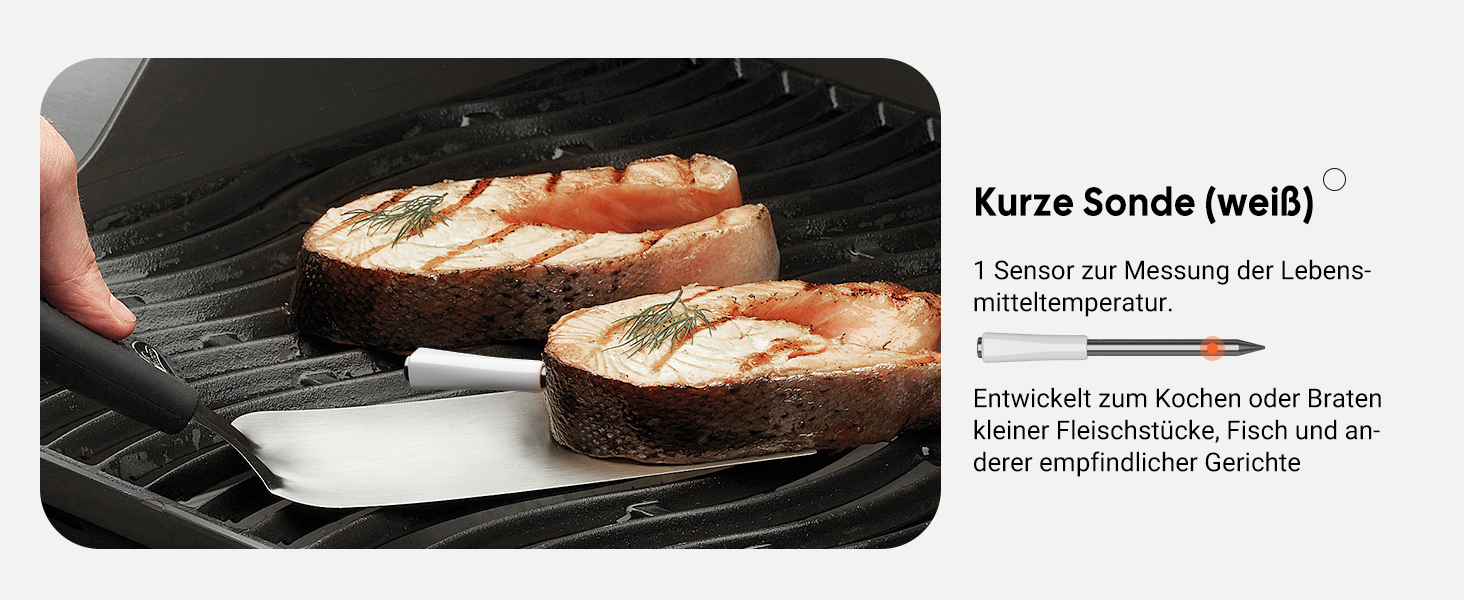 Інструмент Inkbird INT-12-BW: Бездротовий термометр для м'яса з Bluetooth 5.4 та Wi-Fi, водонепроникний (IP67), для приготування на грилі, в духовці, коптильні, ротатерії та аерофритюрниці