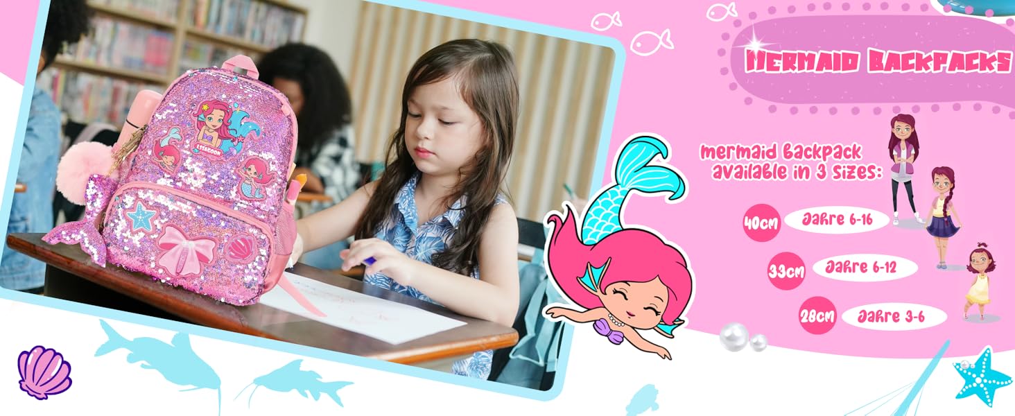 Рюкзак для дівчинки Єдиноріг, дитячий рюкзак з паєтками, персоналізований рюкзак Kawaii для школи/садочка, подарунок на день народження/Новий рік (рожевий, 38 см)