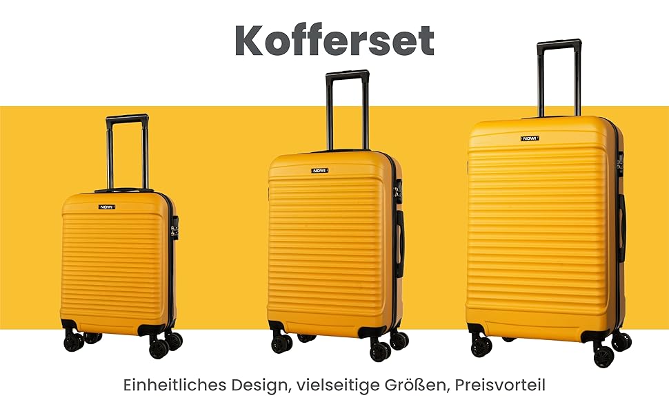 NOWI® Валіза-кофр для ручної поклажі 55x40x20 см, 34л, зелений, підходить для Ryanair, Lufthansa та інших авіакомпаній