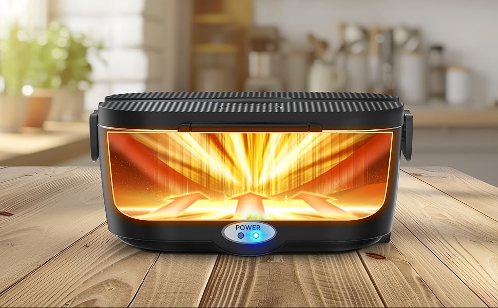 Електрична ланчбокс з підігрівом 1.5L для авто, вантажівки, офісу (1.5L x 4)