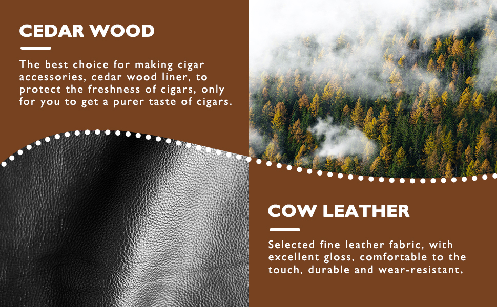 Чохол для сигар з кедрової деревини - дорожній кейс для сигар, різак для сигар, вологомір (чорний)