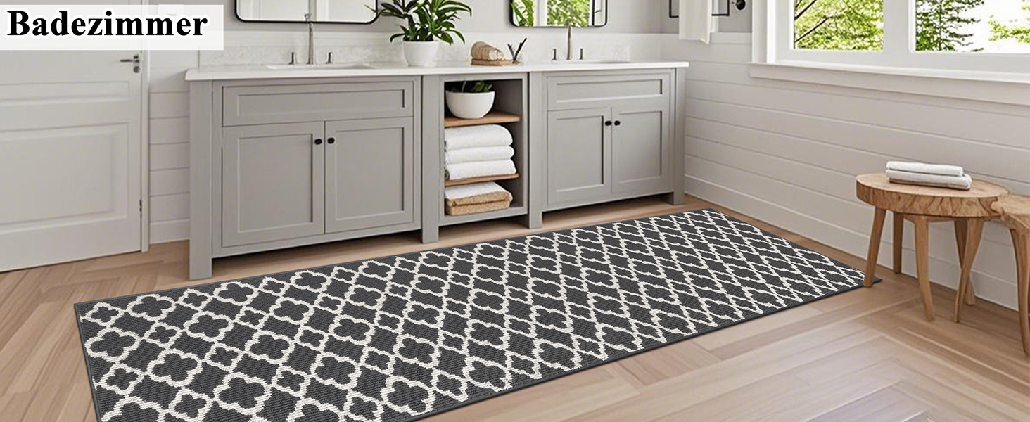 Килимок для підлоги SHACOS, антиковзаючий, для кухні, вітальні, передпокою, 50x150 см (60x300 см), темно-сірий