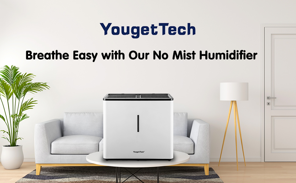 Зволожувач повітря 6L Top Fill, зволожувач повітря на основі випаровування, 1000 мл/год, автовимкнення, білий (EH22T)