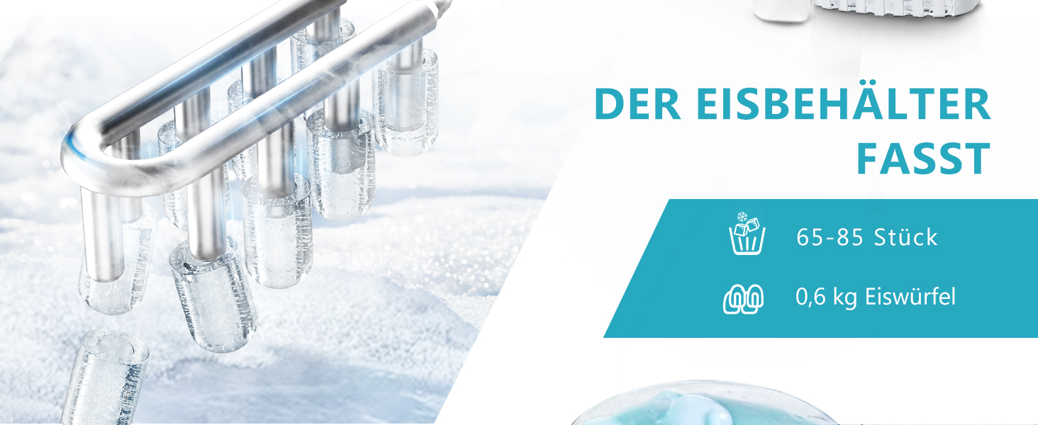 Машина для льоду EUHOMY: компактна, нержавіюча сталь, 12 кг/24 год, самоочищення