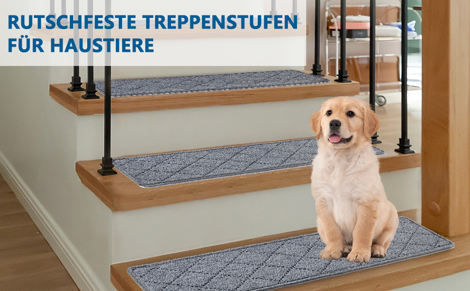 Килимок на сходинки, антиковзаючі, 20x76 см (15 шт), килимки на сходи, багаторазовий клей для чистих поверхонь, захист сходів для дітей, сірий