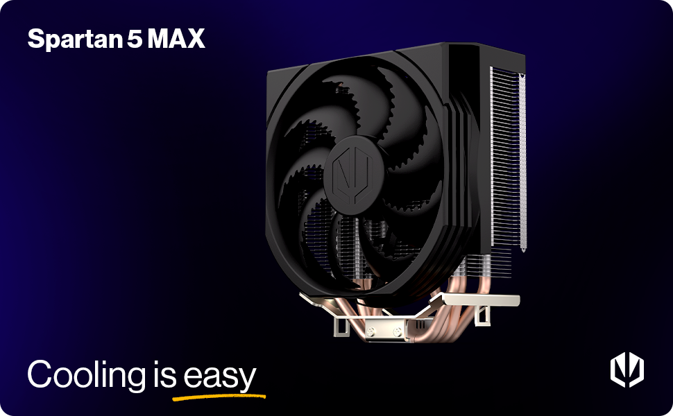 ENDORFY Spartan 5 MAX: кулер для CPU з вентилятором 120 мм, проста установка, компактний, AM4/AM5/LGA1700/LGA1200/LGA1150