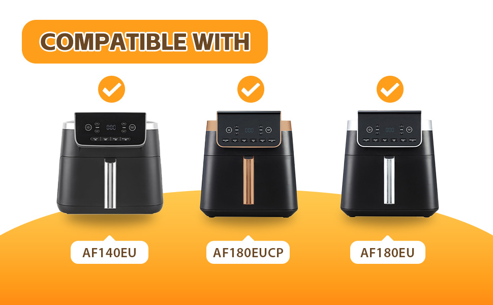 Силіконовий килимок для фритюрниці (48x30 см) - захист від нагріву для кухонної поверхні, кавомашини, Ninja, Cosori, Philips Airfryer (Dual Zone 2 Kammern)