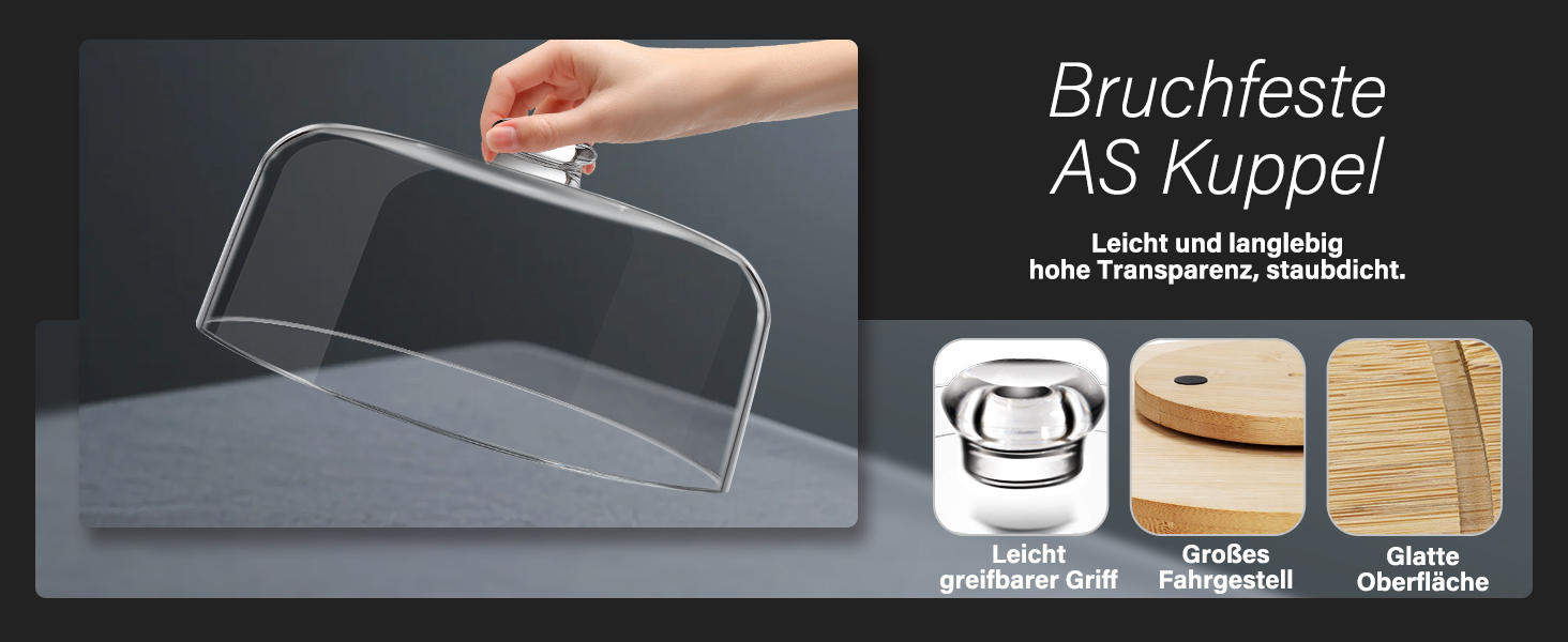 Підставка для тортів з кришкою, 6-в-1, дерев'яна, обертова, для декорування тортів