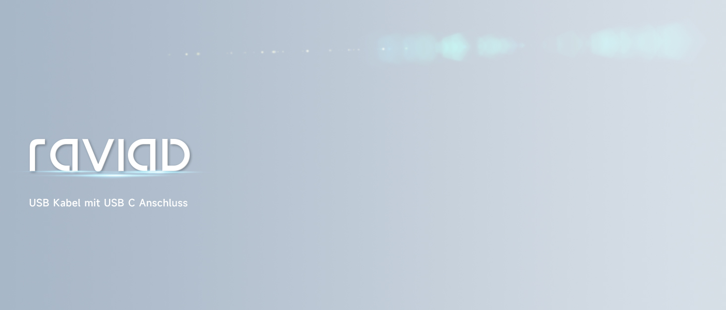 Кабель USB-C RAVIAD [4 шт. 0.5м, 1м, 2м, 3м] 3.1A, швидка зарядка, нейлон, для iPhone, Samsung, Huawei, сірий