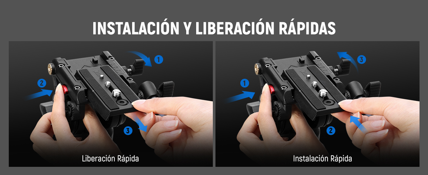 Штатив для камери Neewer з пливним упором TP73 для DSLR, Camcorder, DJI Gimbals, Manfrotto QR Plates, до 6 кг