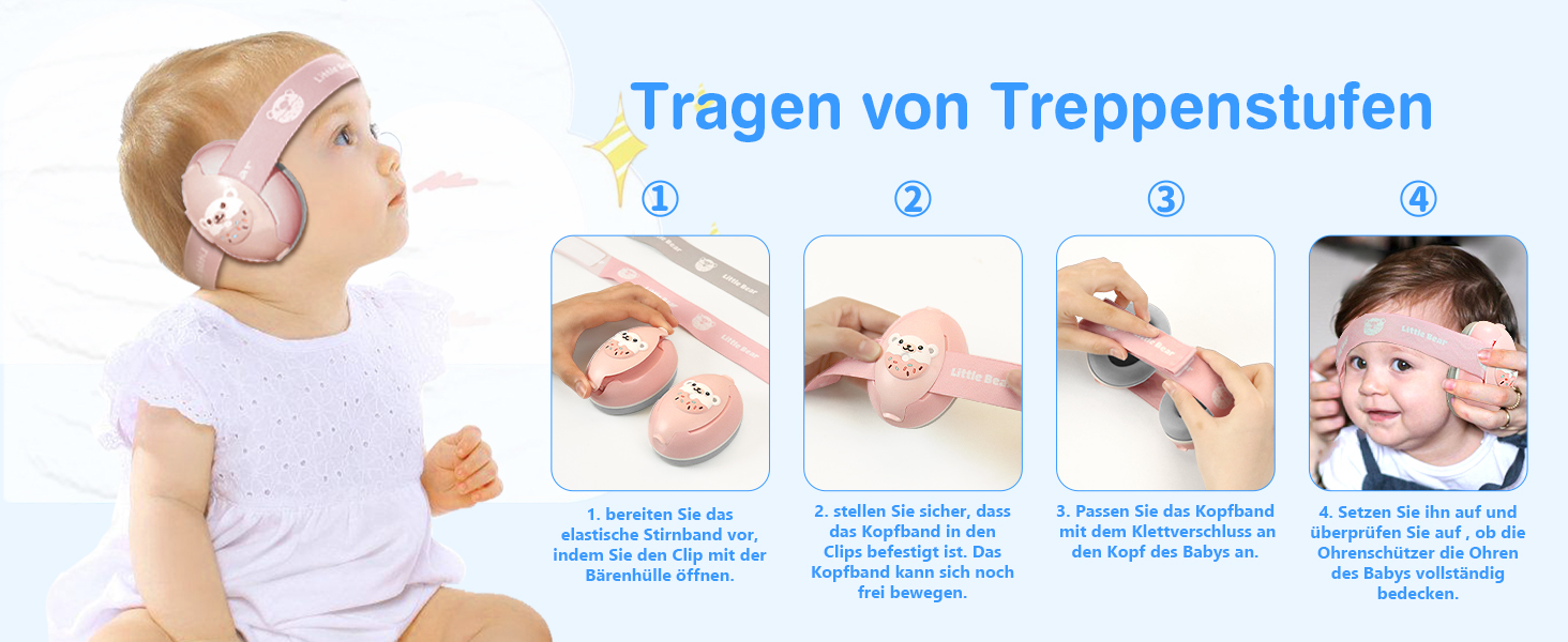 Навушники для дітей, захист вух, 2-в-1, шумопоглинання, сірий колір