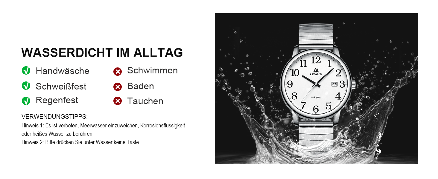Годинник чоловічий LN LENQIN аналоговий кварцовий білий з датою та сталевим браслетом