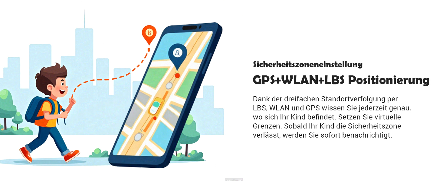 Дитячий розумний годинник Blackview з SIM-картою, GPS-трекером, SOS-кнопкою та функціями 4G (блакитний)