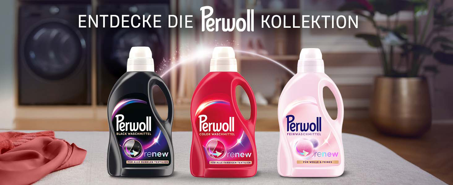 Рідкий засіб для прання Perwoll Color для кольорових речей, відновлення кольорів та волокон, 80 прань