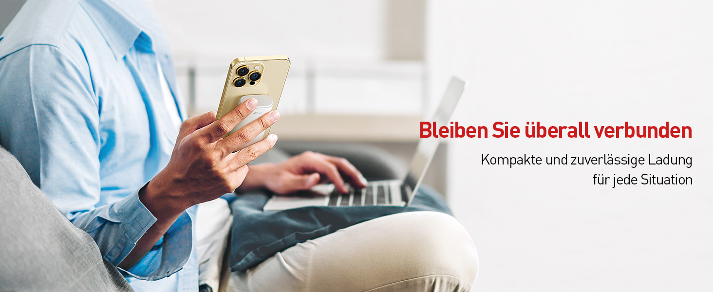 Power Bank iWALK Klein 9000mAh: Компактний портативний зарядний пристрій з вбудованим кабелем, швидка зарядка, сумісний з iPhone, Samsung та іншими пристроями