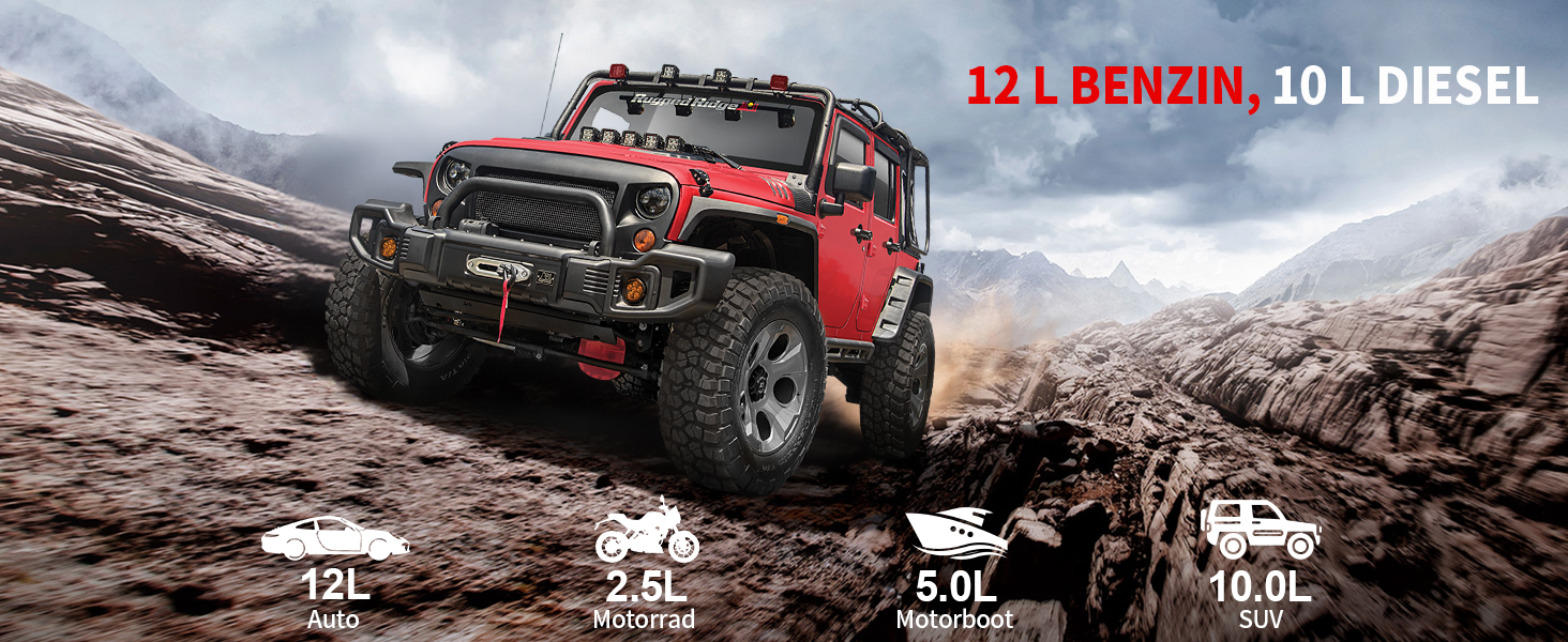 Powerbank FOWAWU 7000A 22800mAh з автостартом та LED-ліхтариком для автомобіля, мотоцикла, газонокосарки