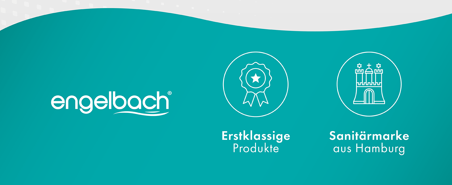 Дюшовий набір Engelbach® з економною водою – Швейцарське виробництво | 3 режими: м'який дощ, масаж, інтенсивний | Універсальна душова лійка (9л/хв), ручна лійка, хром (1 режим / хром (економна вода))