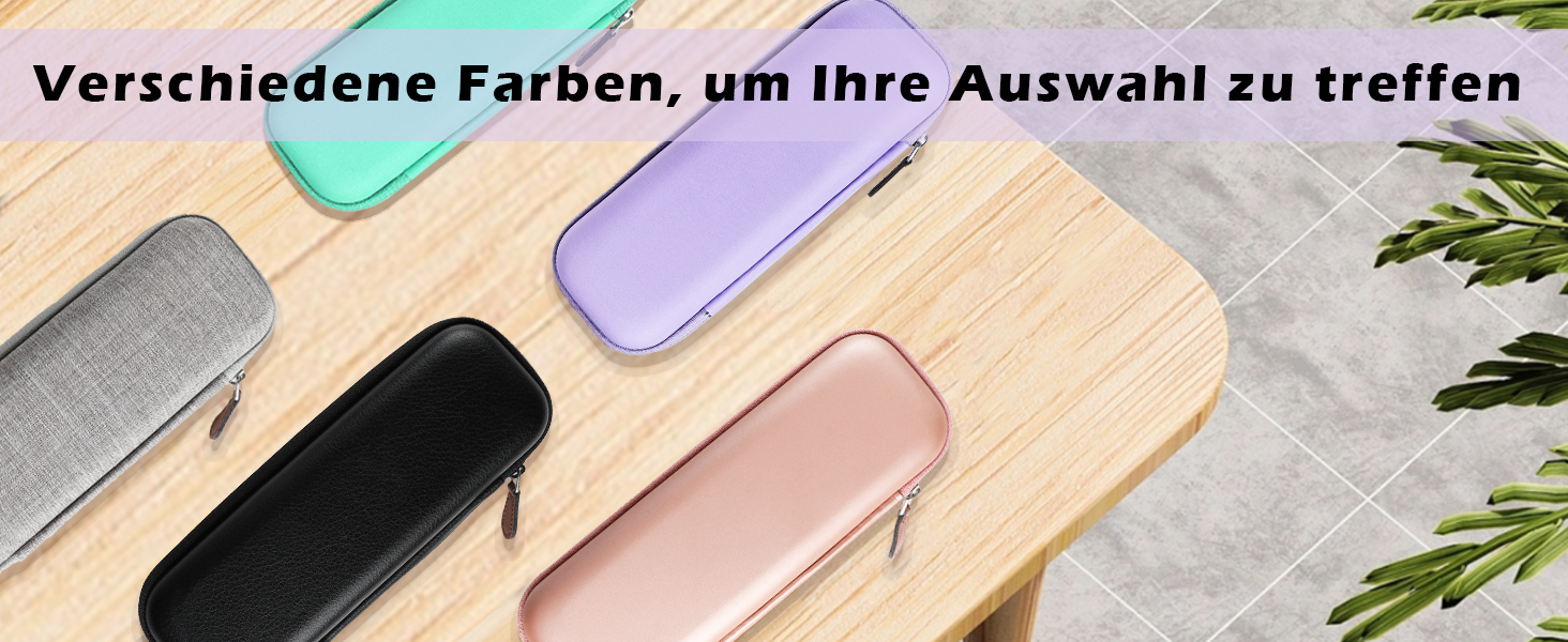 Чохол для Apple Pencil та інших стилусів: преміум шкіра, USB-кабель, фіолетовий