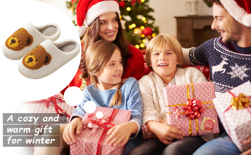 Тапочки домішки жіночі та чоловічі, м'які, плюшеві, ретро, теплі, зручні, з антиковзким покриттям, білий, Bär104, 36/37 EU