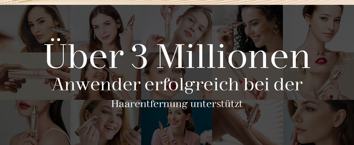 Електричний триммер для брів та обличчя для жінок 2-в-1: триммер для брів та обличчя, для видалення пушку на губах та обличчі