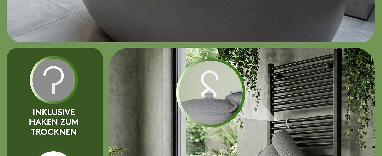 Подушка для ванни MEDIUM-WEICH [Сірий 3D] - подушка для шиї у ванну з присосками, аксесуар для ванної кімнати, ергономічна подушка для ванни