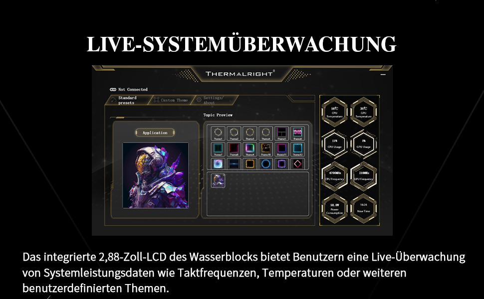 Thermalright Frozen Vision 240 Black - Смарт-система водяного охолодження з LCD-дисплеєм