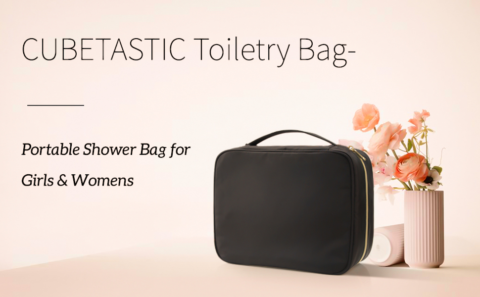 Культурний мішечок для жінок та чоловіків, дорожній аксесуар для косметики та туалетних аксесуарів, чорний