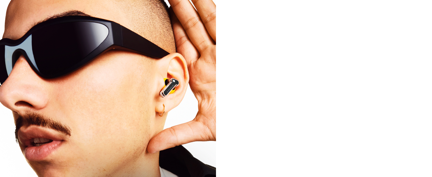 Навушники Nothing Ear (a) бездротові Bluetooth з ChatGPT, ANC, покращенням басів та до 42,5 годин відтворення - Жовтий